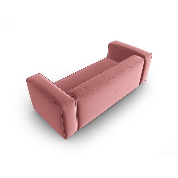 Rozā samta dīvāns 200 cm Mackay – Cosmopolitan Design-image-3