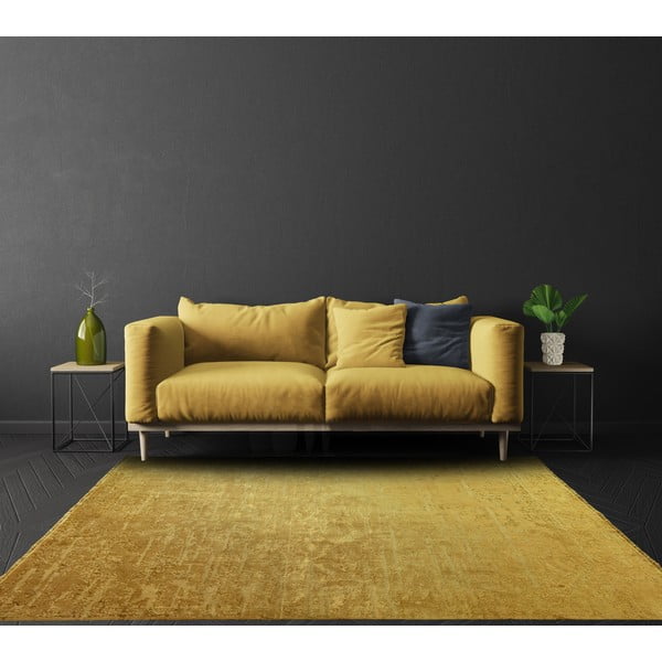 Dzeltens paklājs Asiatic Carpets Abstract, 200 x 290 cm-image-3