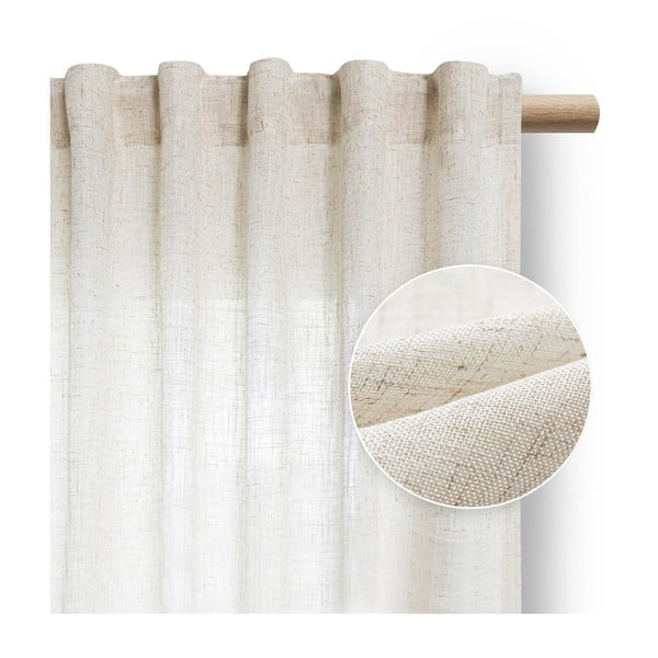 Ziloņkaula krāsas aizkars 140x270 cm Velari – Restilo