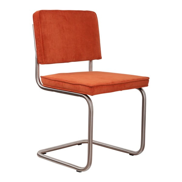2 oranžu krēslu komplekts Zuiver Ridge Brushed Rib