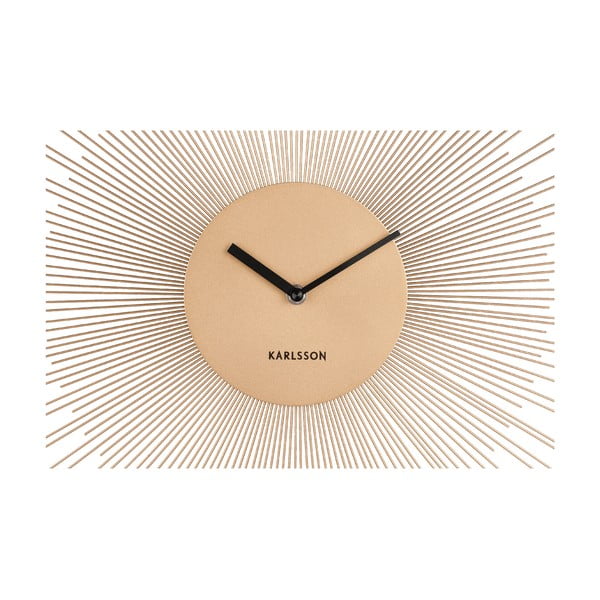 Sienas pulkstenis zelta krāsā Karlsson Peony, ø 45 cm-image-1