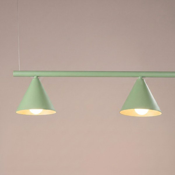 Salvijas zaļa tērauda piekaramā lampa Zylo – Sollux-image-4