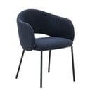 Tumši zils polsterēts ēdamistabas krēsls Maina – Kave Home