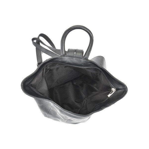 Melna ādas mugursoma Anna Luchini Makna-image-3