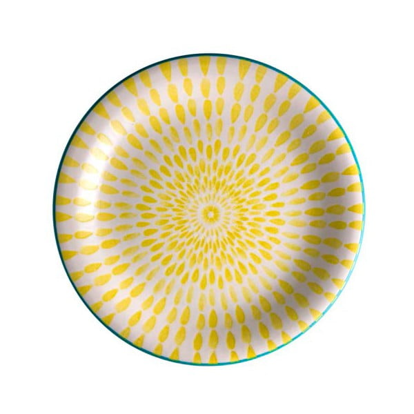 Dzeltena dolomīta plāksne Brandani Ginger, ⌀ 19,5 cm