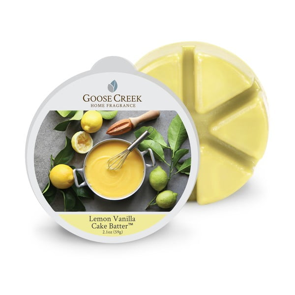 Aromterapijas vasks Goose Creek Lemon Vanilla Dough, degšanas laiks 65 stundas