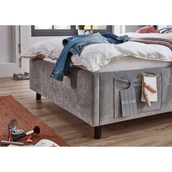 Pelēka bērnu gulta bez režģa 140x200 cm Cosy – Meise Möbel-image-3