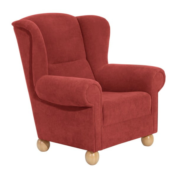 Terakotas sarkanais Max Winzer Monarch Velor krēsls