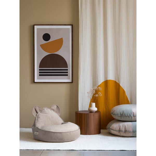 Bēšs samta bērnu sēžammaiss Bear – Wigiwama-image-3