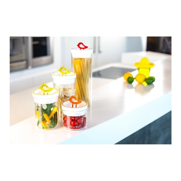 Dzeltens uzglabāšas trauks Vialli Design Livio, 400 ml-image-1