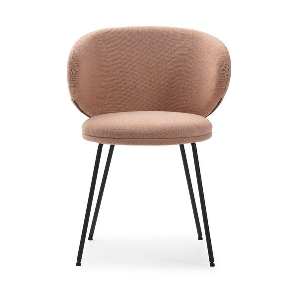 Gaiši rozā polsterēti ēdamistabas krēsli (2 gab.) Rush – Marckeric-image-2