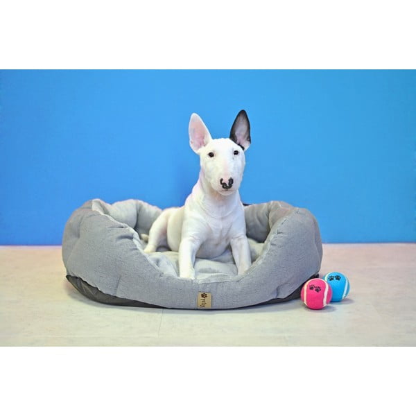 Pelēka vilnas gulta mājdzīvniekiem 65x50 cm Alík – Petsy-image-1