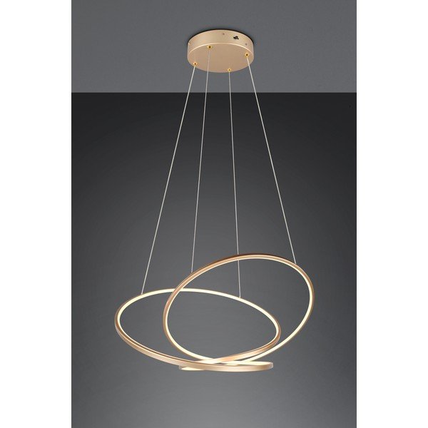 Zelta krāsas LED piekaramā lampa ar regulējamu spilgtumu Darvin – Trio-image-2