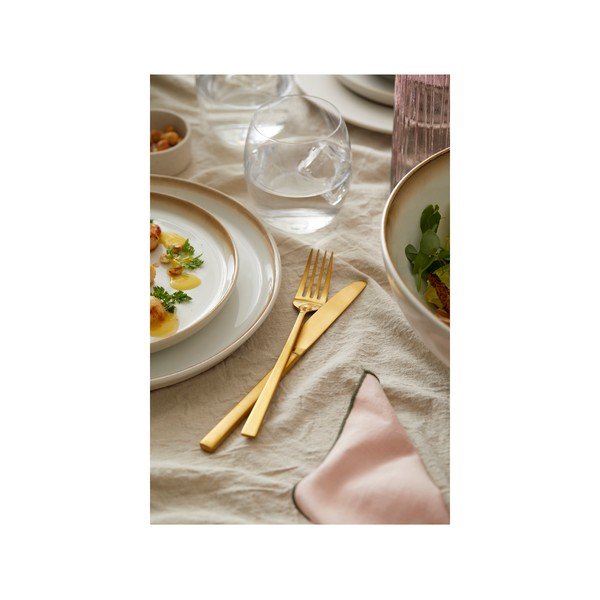 Misiņa krāsas tērauda galda piederumi (16 gab.) Brass – Bitz-image-4