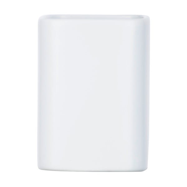 Matēti balta keramikas krūze zobu birstei Wenko Hexa-image-2