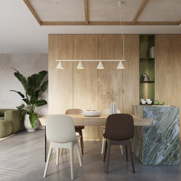 Bēša tērauda piekaramā lampa Zylo – Sollux-image-3