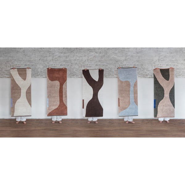 Balts/bēšs mazgājams kokvilnas paklājs 50x80 cm Figura – Mette Ditmer Denmark-image-4