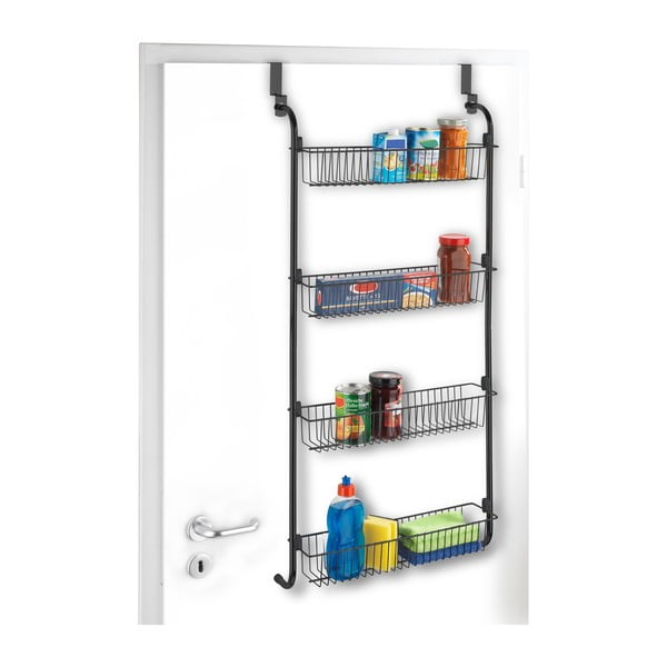 Melns pie virtuves durvīm piekarināms organizators Wenko-image-4