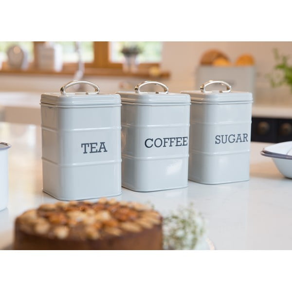 Pelēks skārda cukura trauks Kitchen Craft Nostalgia-image-2