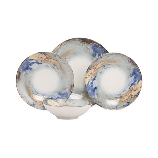 Porcelāna trauku komplekts (24 gab.) Güral Porselen Abstract-image-2