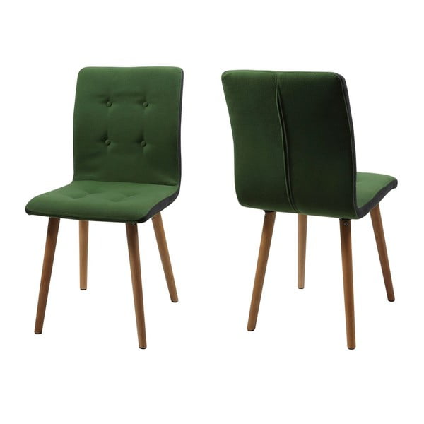2 zaļo Actona Frida ēdamistabas krēslu komplekts