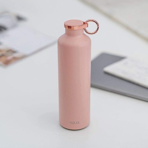 Rozā nerūsējošā tērauda termo pudele Equa Basic Pink Blush, 680 ml-image-4
