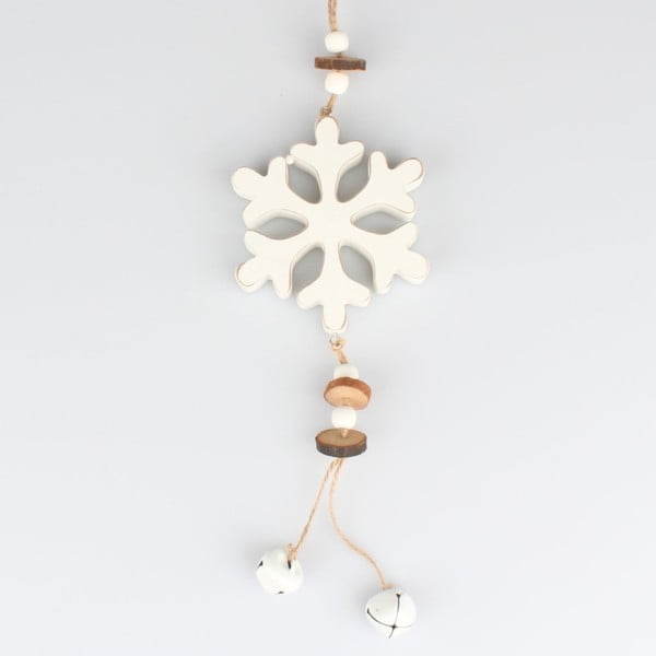 Piekaramais dekors sniegpārslas formā Dakls Howell