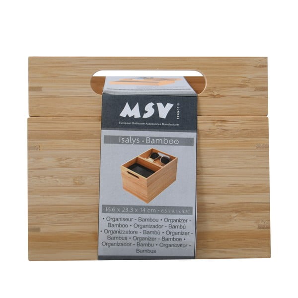 Dabīga toņa bambusa kosmētikas vannas istabas organizators Isalys – MSV-image-4