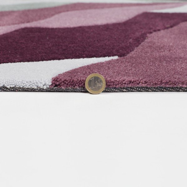 Pelēks un violets paklājs Flair paklāji Splinter Purple, 160 x 220 cm-image-1