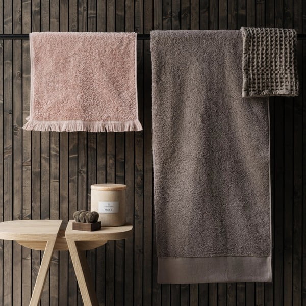 Rozā kokvilnas dvieļi (2 gab.) 30x50 cm FRINO – Blomus-image-2