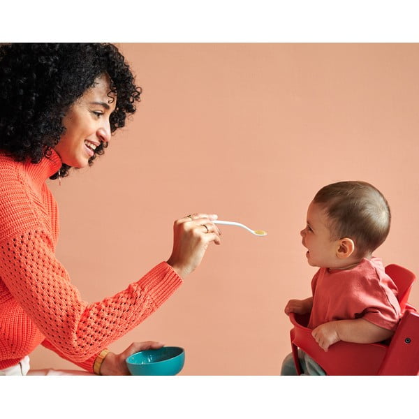 Baltas/gaiši zilas plastmasas karotes bērniem (2 gab.) Sailors bay – Mepal-image-1