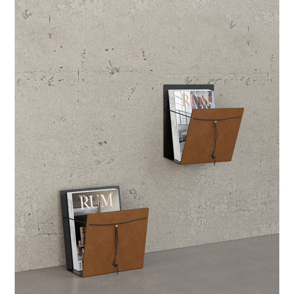 Metāla/ekoloģiskās ādas žurnālu statīvs Bull M – LIND DNA-image-2