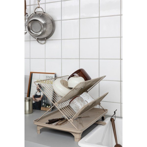 Bēšs divu līmeņu trauku žāvētājs 42x29 cm Dry-It – Mette Ditmer Denmark-image-1