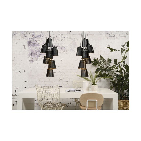 Melna pārstrādātu riepu piekaramā gaisma 7 spuldzēm Good&Mojo Amazon Recy-image-3