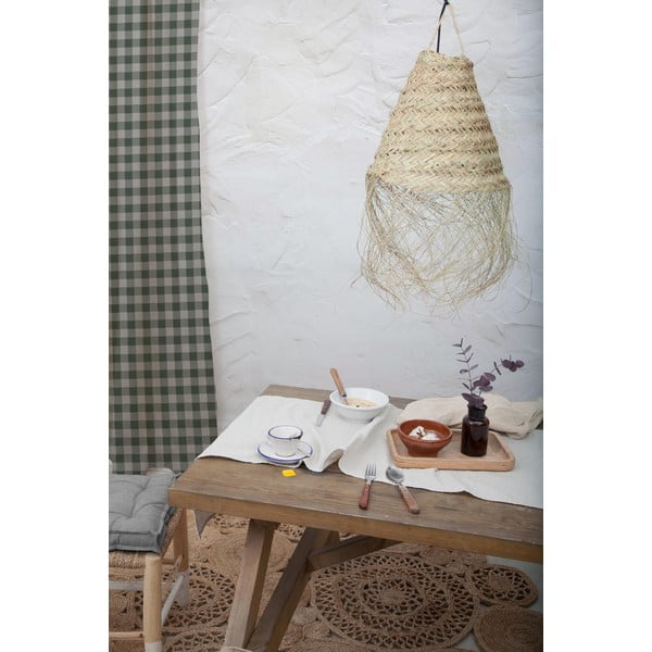 Zaļš aizkars Really Nice Things Cortina Hogar Green Vichy-image-1