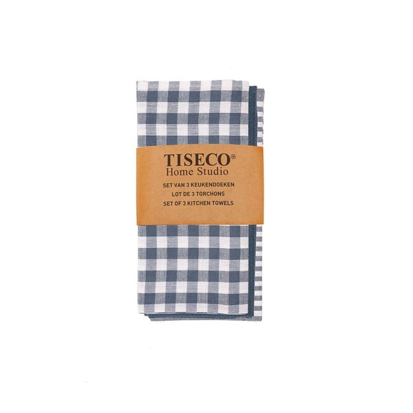 Kokvilnas dvieļu komplekts (3 gab.) 70x50 cm Lines – Tiseco Home Studio-image-1