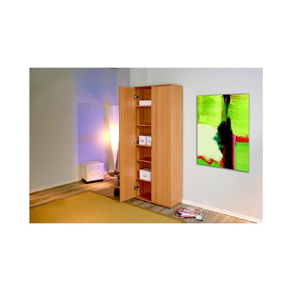 Brūns divu durvju skapis Evegreen House Home, augstums 189 cm-image-1
