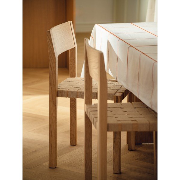 Dabīga toņa ozola masīvkoka pusdienu krēsls saliekams viens uz otra Toli – noo.ma-image-1