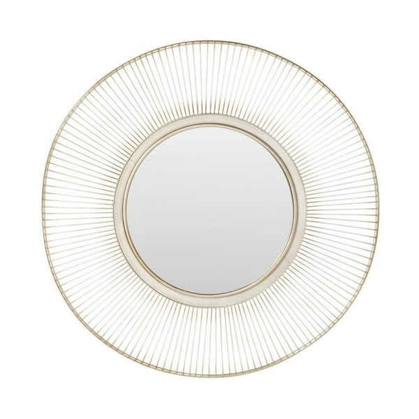 Spogulis ar sudraba rāmi Kare Design Storm Silver, ⌀ 93 cm