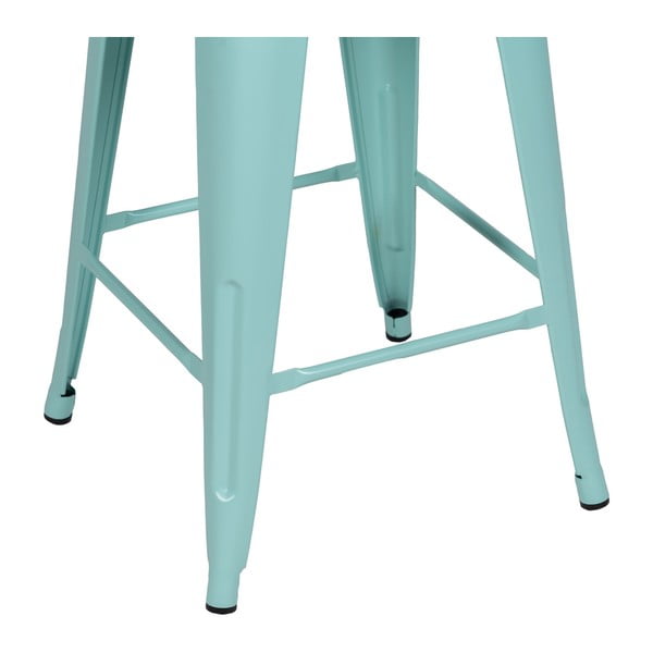 Tirkīzzilas metāla bāra taburetes (2 gab.) (sēdekļa augstums 61 cm) – Ixia-image-2