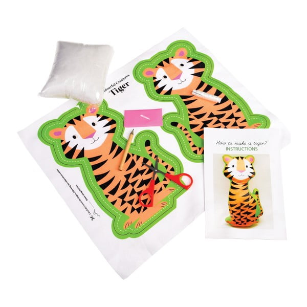 Rex London Tiger plīša rotaļlietu šūšanas komplekts-image-3