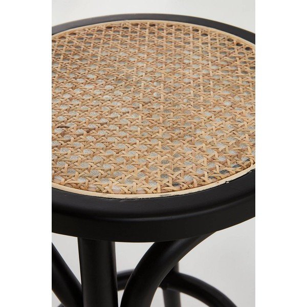 Melnas rotangpalmas bāra taburetes (2 gab.) (sēdekļa augstums 65,5 cm) Koster – Jotex-image-3