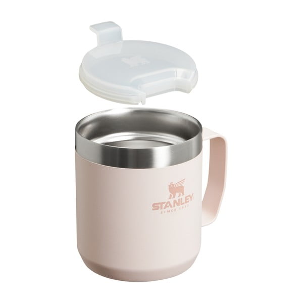 Gaiši rozā nerūsējošā tērauda termokrūze 350 ml Stay-Hot Camp Mug Rose Quartz – Stanley-image-2