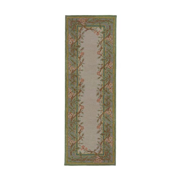 Ar rokām darināts vilnas celiņa paklājs 80x300 cm Verona Floral  – Flair Rugs