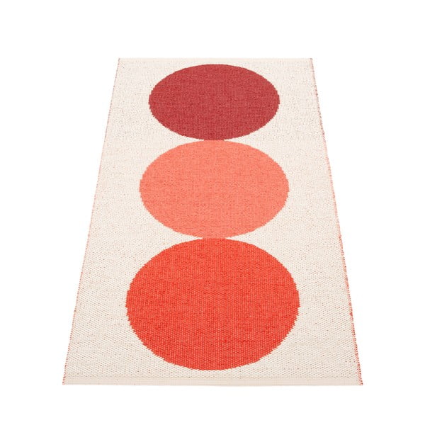 Sarkans/krēmkrāsas iekštelpu un āra paklājs 70x140 cm Otto Berry – Pappelina