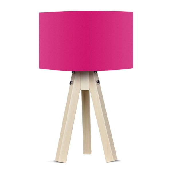Galda lampa ar rozā abažūru Kate Louise Naturel