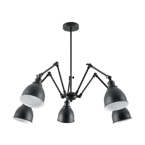 Melna piekaramā lampa ar metāla abažūru 70x70 cm Matilda Shade – Nice Lamps