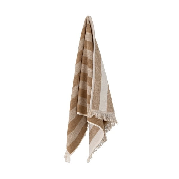 Brūns/bēšs kokvilnas dvielis 70x140 cm Elaia – Bloomingville-image-4