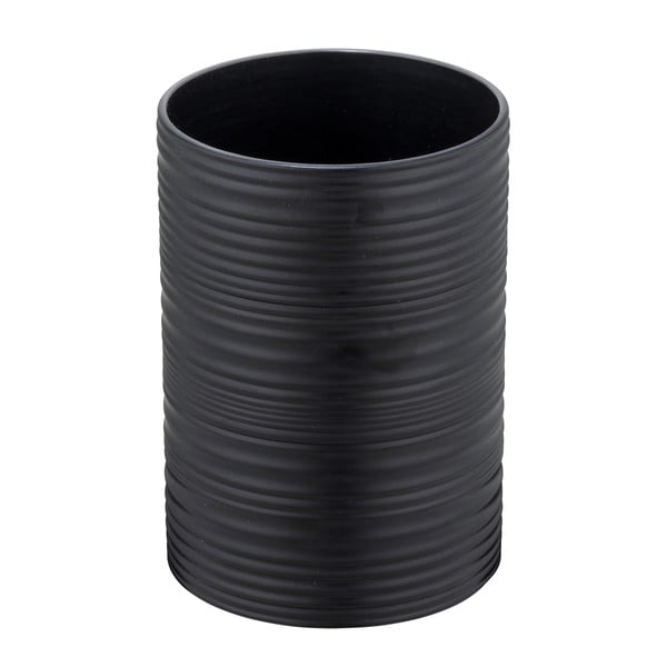 Melns plastmasas trauks zobu birstei Lyon – Allstar