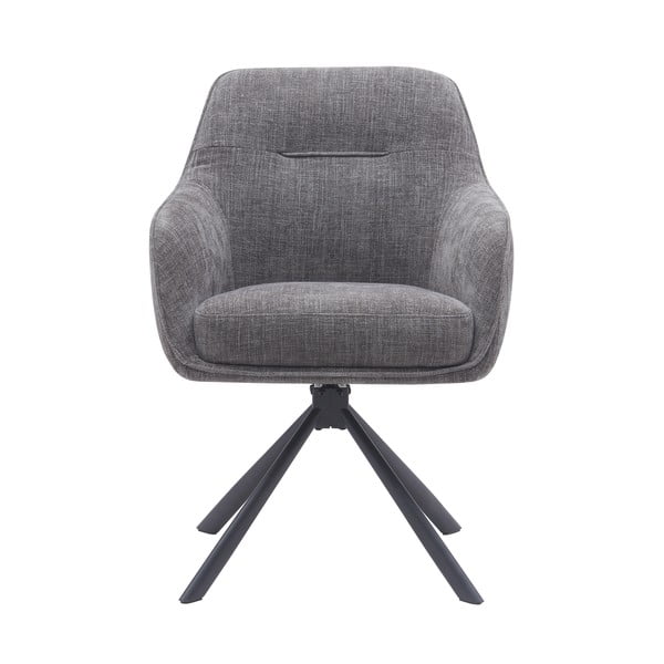 Pelēki polsterēti ēdamistabas krēsli (2 gab.) Avola – Unique Furniture-image-1